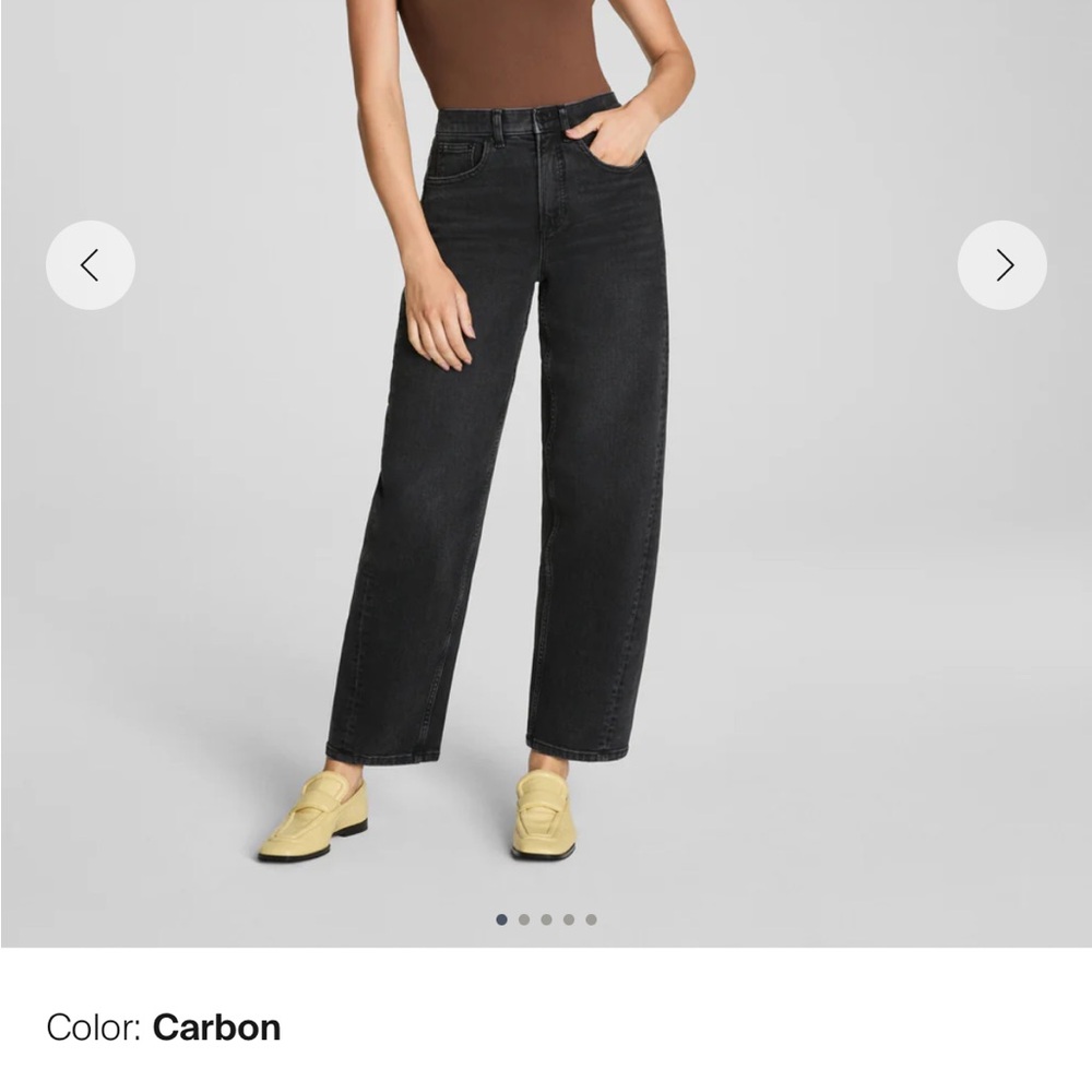 SPANX Authentic 360 Barrel Leg Jeans in Black